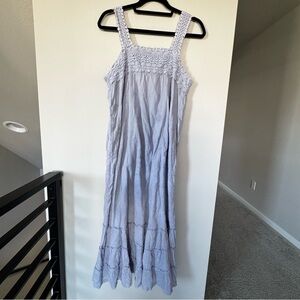 Soft Surroundings Nightgown Embroidered crochet Prairie Cottage Sz L petite